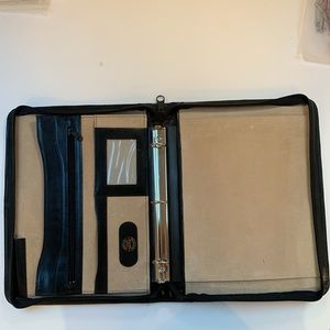 Real leather black portfolio